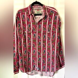 Unisex Levis Graphic Print Shirt Long Sleeve Vintage